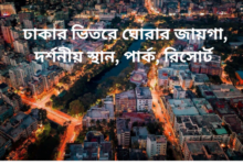 ঢাকার ভিতরে ঘোরার জায়গা, দর্শনীয় স্থান, পার্ক, রিসোর্ট